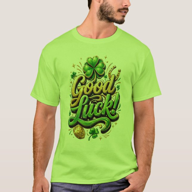 Camiseta Boa Sorte – Trevo da Sorte (Frente)