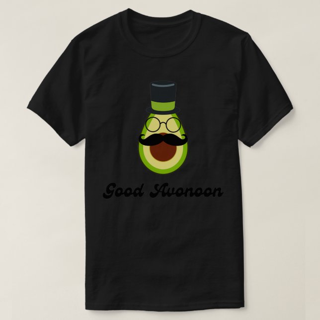 Camiseta Boa tarde, Avocado Man (Frente do Design)