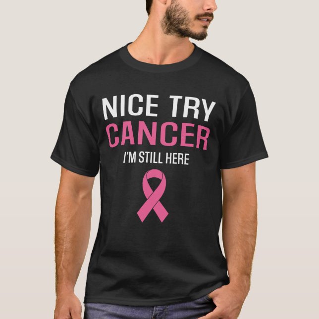 Camiseta Boa tentativa de conscientização do Cancer da mama (Frente)