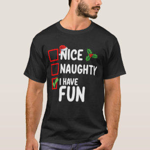 Camiseta Boa Travessa Eu Me Divirto Lista De Natal Do Papai