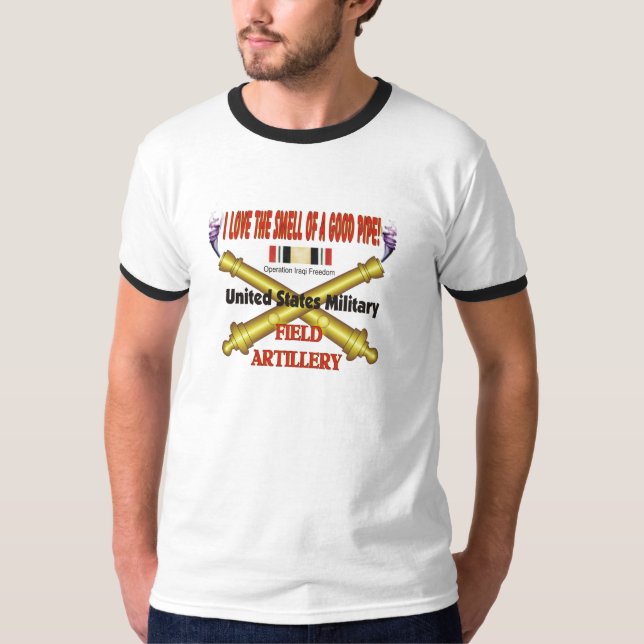 Camiseta Boa tubulação ArtilleryOIF (Frente)