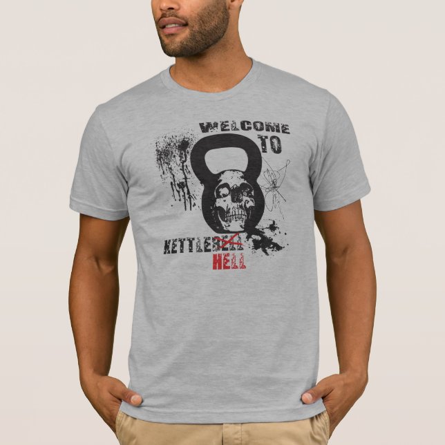 Camiseta Boa vinda ao inferno de Kettlebell (Frente)