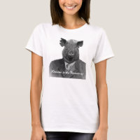 Boa vinda ao porco engraçado T customizável da