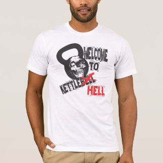 Camiseta Boa vinda ao tshirt do inferno de Kettlebell