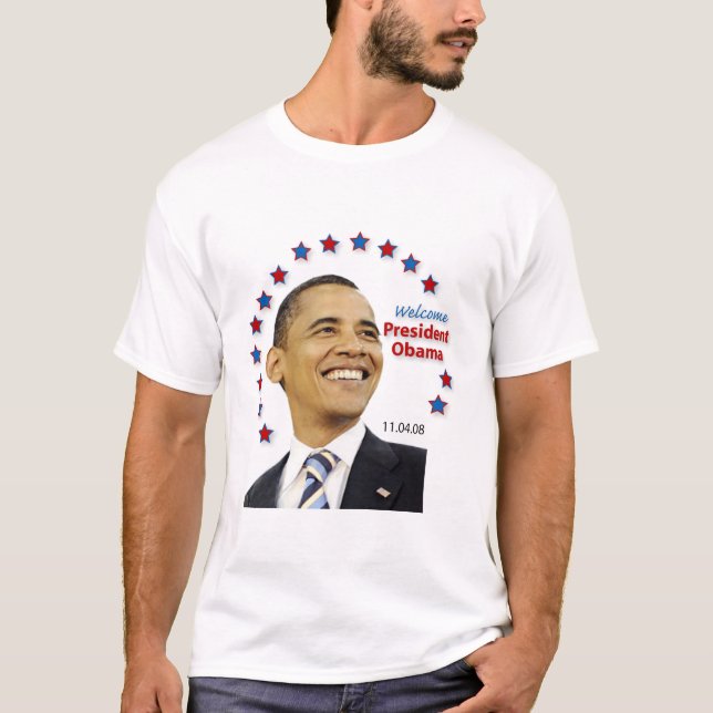 Camiseta Boa vinda, presidente Obama! (Frente)