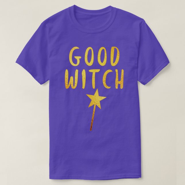 Camiseta BOA VISÃO com MAGIC WAND em DOURADO (Frente do Design)