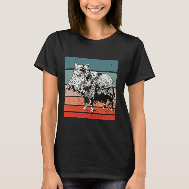 Camiseta Boar wildlife nature lover animal repication bo (Frente)