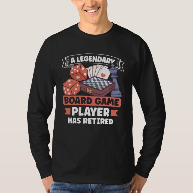 Camiseta Board Games Chess Board Game Player Gambling (Frente)