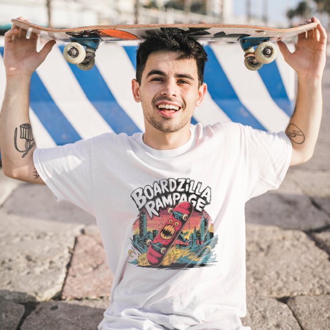 Camiseta Boardzilla Rampage Urban Skater (Criador carregado)