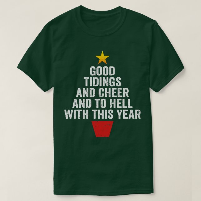 Camiseta Boas apresentações e alegria e para o inferno com  (Frente do Design)