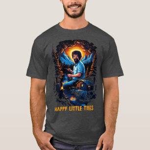 Camiseta Boas Árvores Retro Trabalho de arte do Ventilador