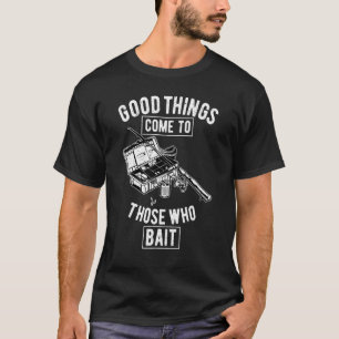 Camiseta Boas Coisas Vêm Para Quem Fisga Retro Vintage F