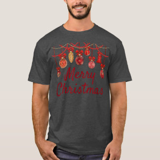 Camiseta Boas Férias Ornando Feliz Natal Hanukkah