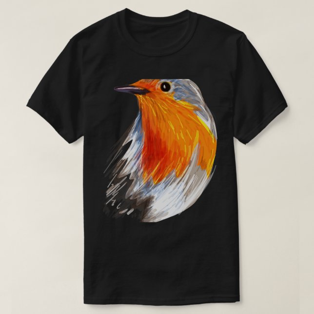 Camiseta Boas Festas de Natal Robin Figurume Bird (Frente do Design)