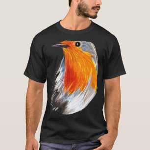 Camiseta Boas Festas de Natal Robin Figurume Bird