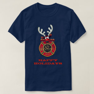 Camiseta Boas festas departamento dos bombeiros de St Louis