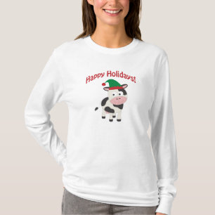 Camiseta Boas festas! Duende da vaca