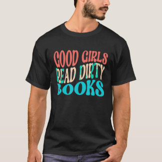 Camiseta Boas Garotas Leem Livros Sujos Retro Engraçado Boo