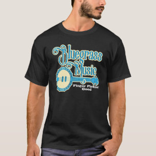 Camiseta Boas gotas de dedo de música Bluegrass - Jogador d
