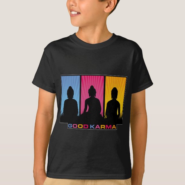 Camiseta Boas karmas Buddhas (Frente)