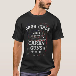 Camiseta Boas Meninas Carregares Armas Caliber 45 Segunda E
