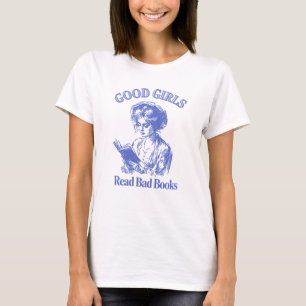 Camiseta Boas Meninas Lem Livros Ruins - Livro Estilo Vinta