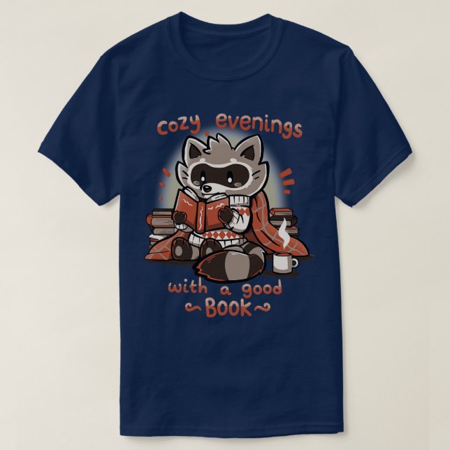 Camiseta Boas-Noites com um Bom Livro (Frente do Design)