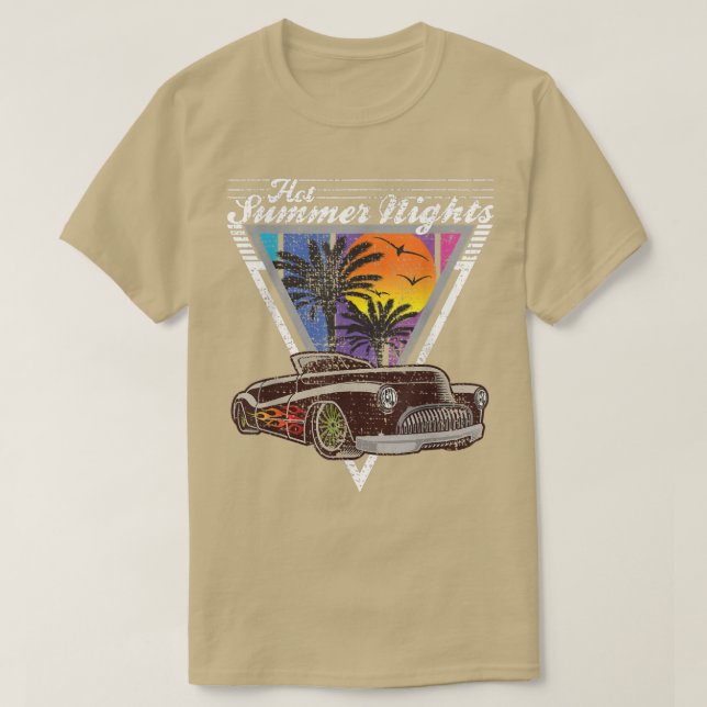 Camiseta Boas Noites de Verão, 80 Vezes Tropicais Estradas  (Frente do Design)
