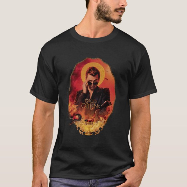 Camiseta Boas Omens - Crowley Chalice (Frente)