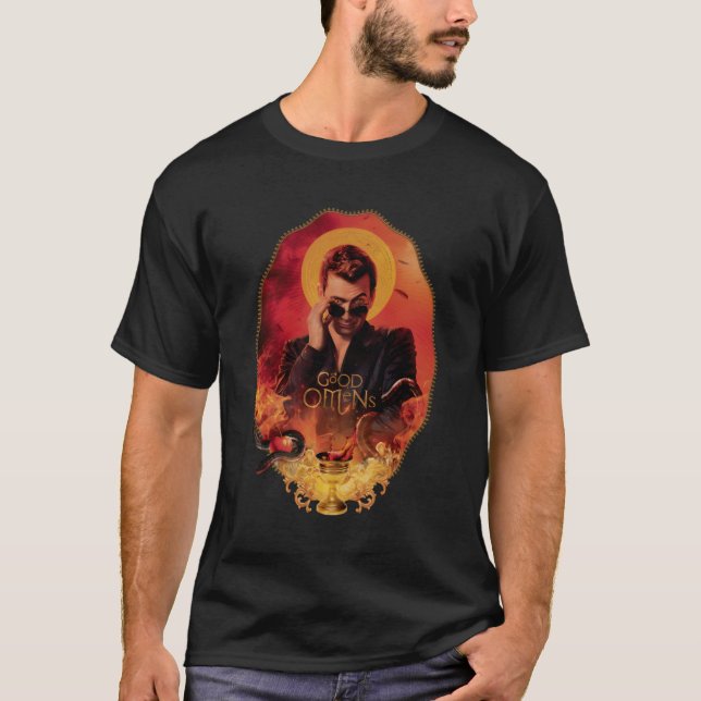 Camiseta Boas Omens - Crowley Chalice (Frente)