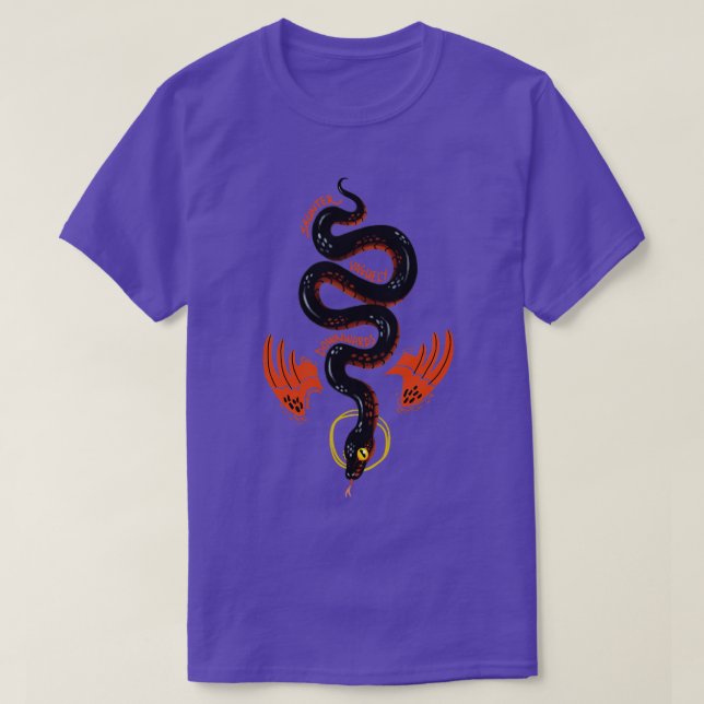 Camiseta Boas Omens Crowley Saunter Vaguamente para Baixo M (Frente do Design)