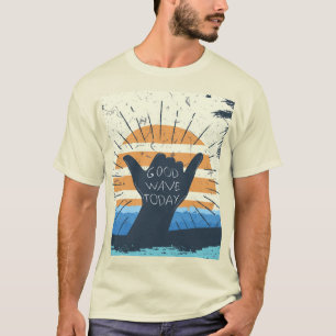 Camiseta Boas Ondas Hoje Legal Surfer Design