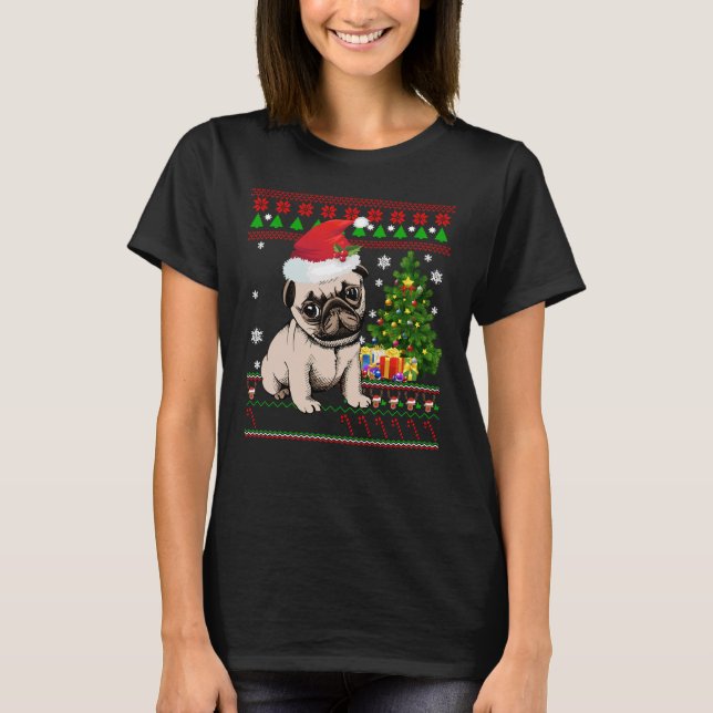 Camiseta Boas Papais noeis Feias - Feliz Natal com Árvore d (Frente)