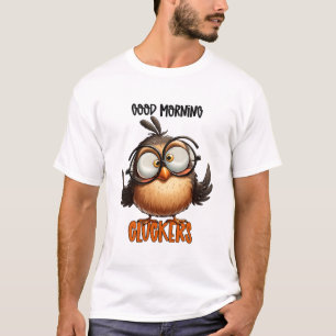Camiseta Boas Portas da Manhã dos Homens Sarcásticos Engraç