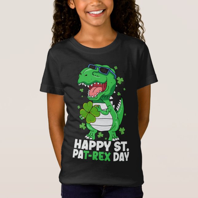 Camiseta Boas Ruas Felizes PaT-Rex Dia do Dinossauro Dias d (Frente)