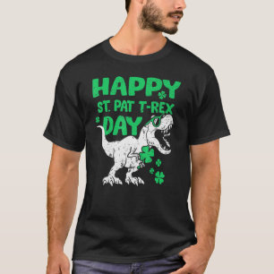 Camiseta Boas Ruas no Rex Saint Patrick S Day Dinossaur Boy