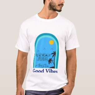 Camiseta Boas Vibes Summer Cartoon Design