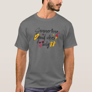 Camiseta Boas Víblias no Verão Apenas Seja Feliz Joy Posit
