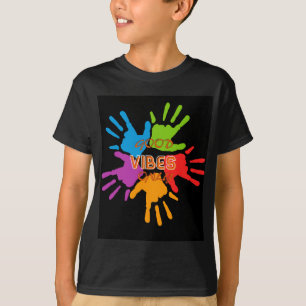 Camiseta boas vibrações apenas T-Shirt de criança