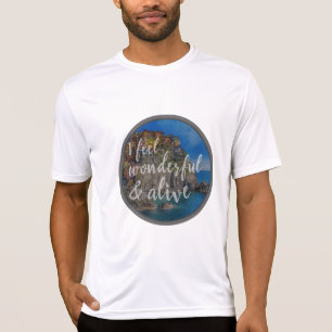 Camiseta boas vibrações citações motivacionais para o s