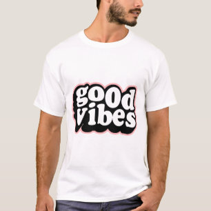 Camiseta Boas Vibrações – Design de Tipografia Positiva