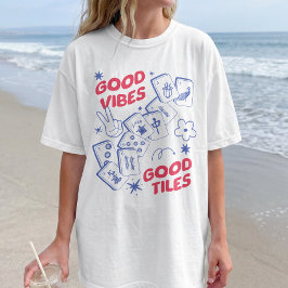 Camiseta Boas Vibrações Retro Mahjong