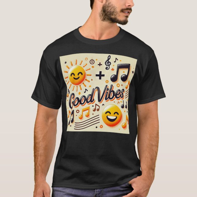 Camiseta ☀️ + 🎶 = BOAS VÍBULAS Vestuário e (Frente)