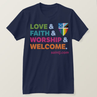Camiseta Boas-vindas Adultas Coloridas Orgulho + Escudo do 