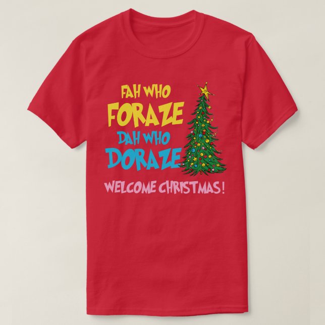 Camiseta Boas-vindas ao Natal (Frente do Design)