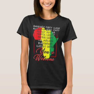 Camiseta Boas-vindas ao Orgulho da História Negra América