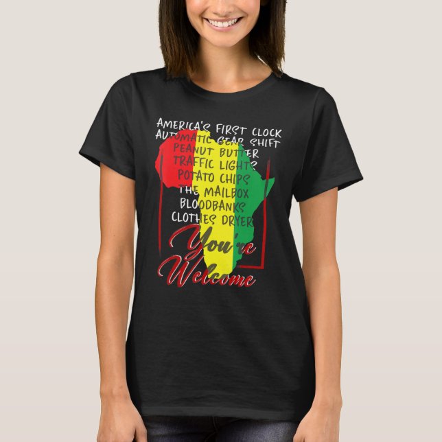 Camiseta Boas-vindas ao Orgulho da História Negra América A (Frente)