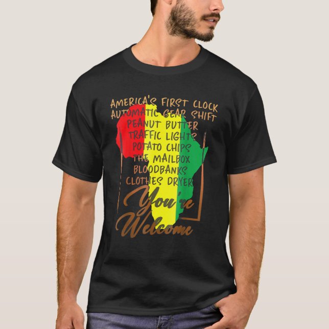 Camiseta Boas-vindas ao Orgulho da História Negra América A (Frente)