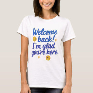 Camiseta Boas-vindas ao Teto de Mensagem Positiva