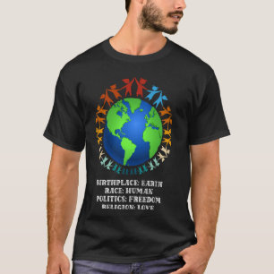Camiseta Boas-vindas contra o racismo refugiados